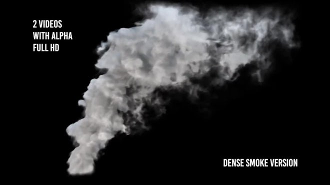 Pack Of Smoke On Alpha Channel - Stock Motion Graphics