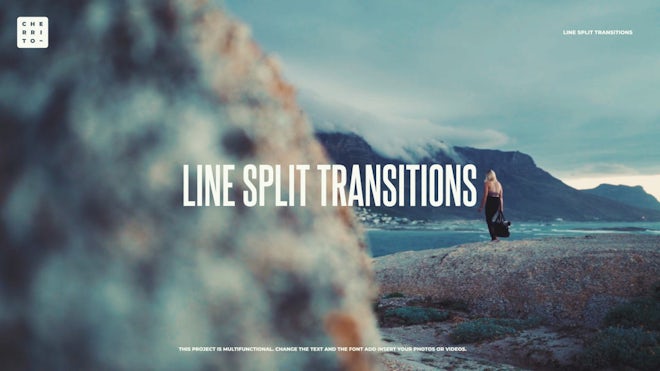 Line Split Transitions Freebies template preview