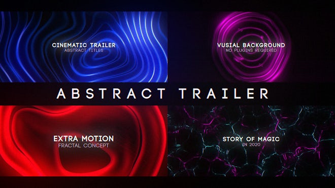 Abstract Trailer Freebies template preview