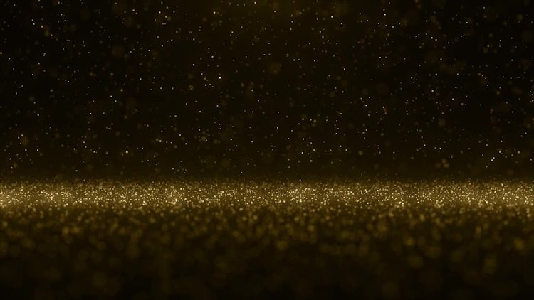 Falling Gold Particles: Stock Motion Graphics