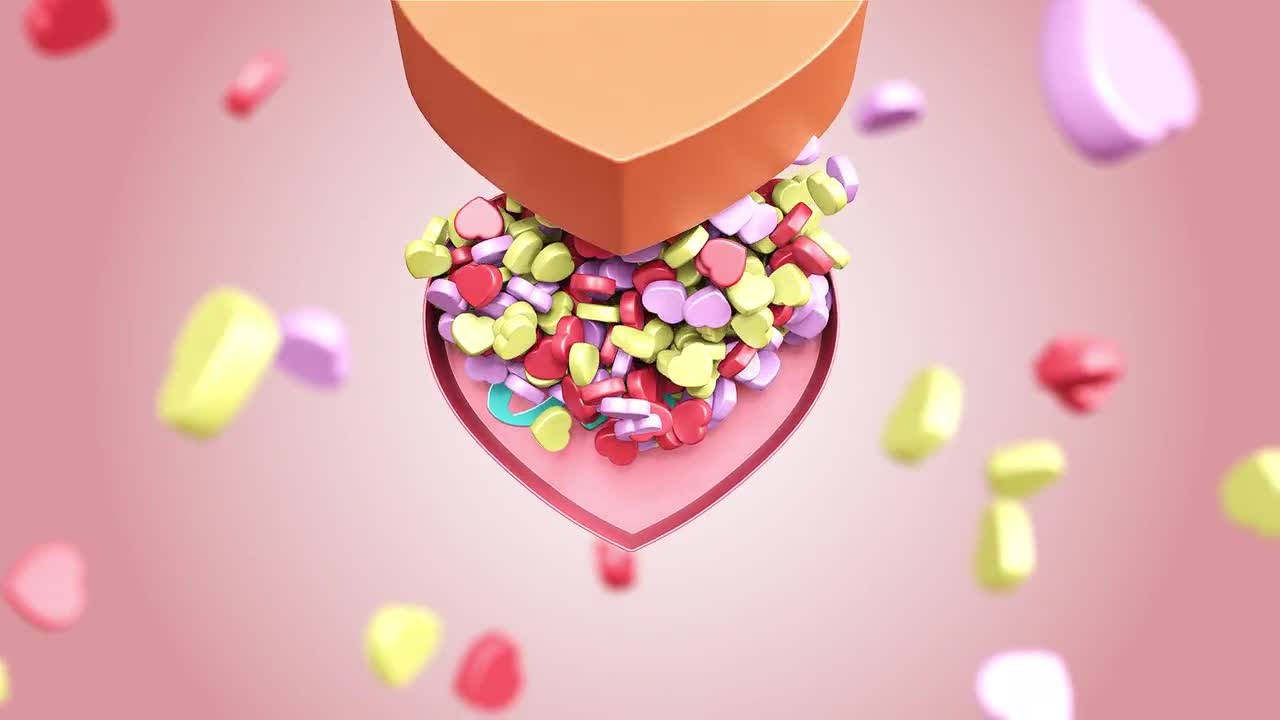 Valentine Candy Box Logo - After Effects Templates | Motion Array