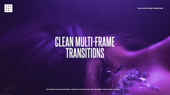 Clean Multi-Frame Transitions Freebies template preview