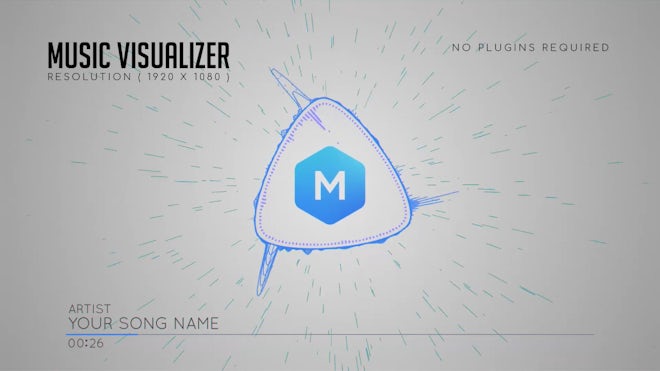 Triangular Music Visualizer Freebies template preview