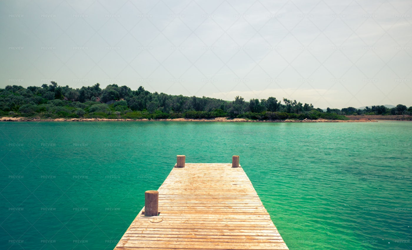 View From The Shore To The Sea: Stock Photos