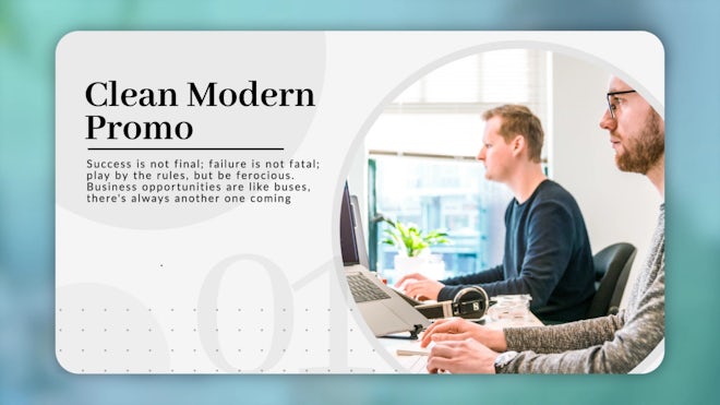 Clean Modern Promo Freebies template preview