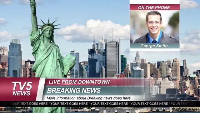 Breaking News Graphic Package: After Effects Templates