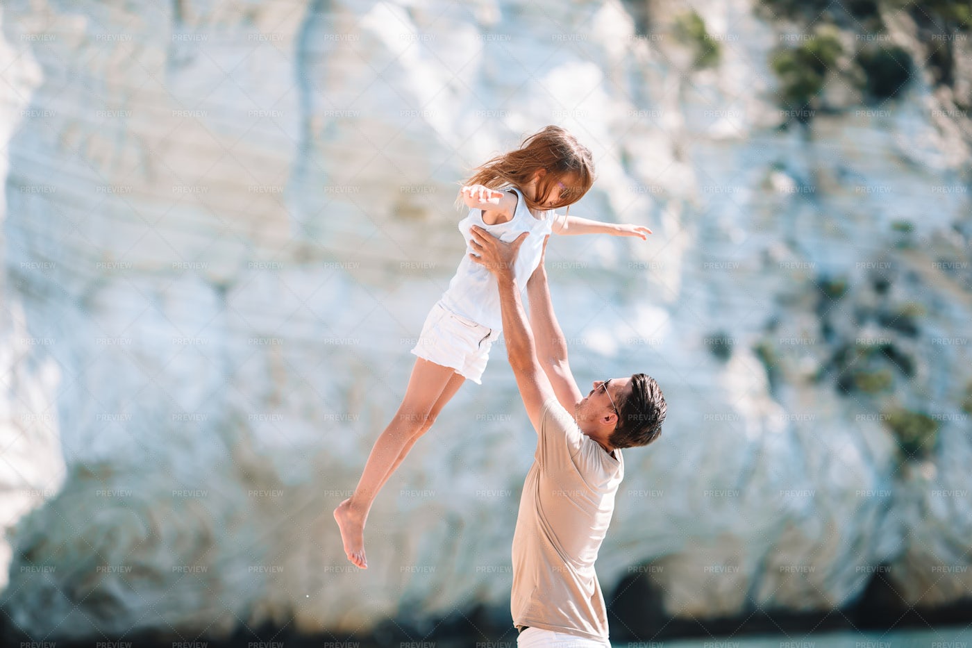 Father Playing With His Daughter: Stock Photos