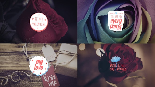Valentine Titles Freebies template preview