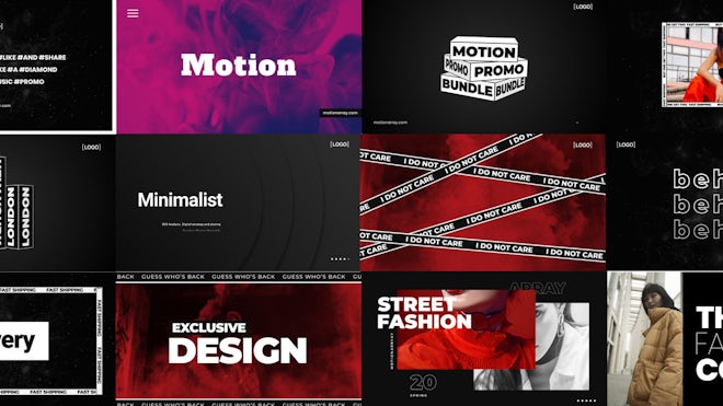 Universal Typo Scenes Freebies template preview