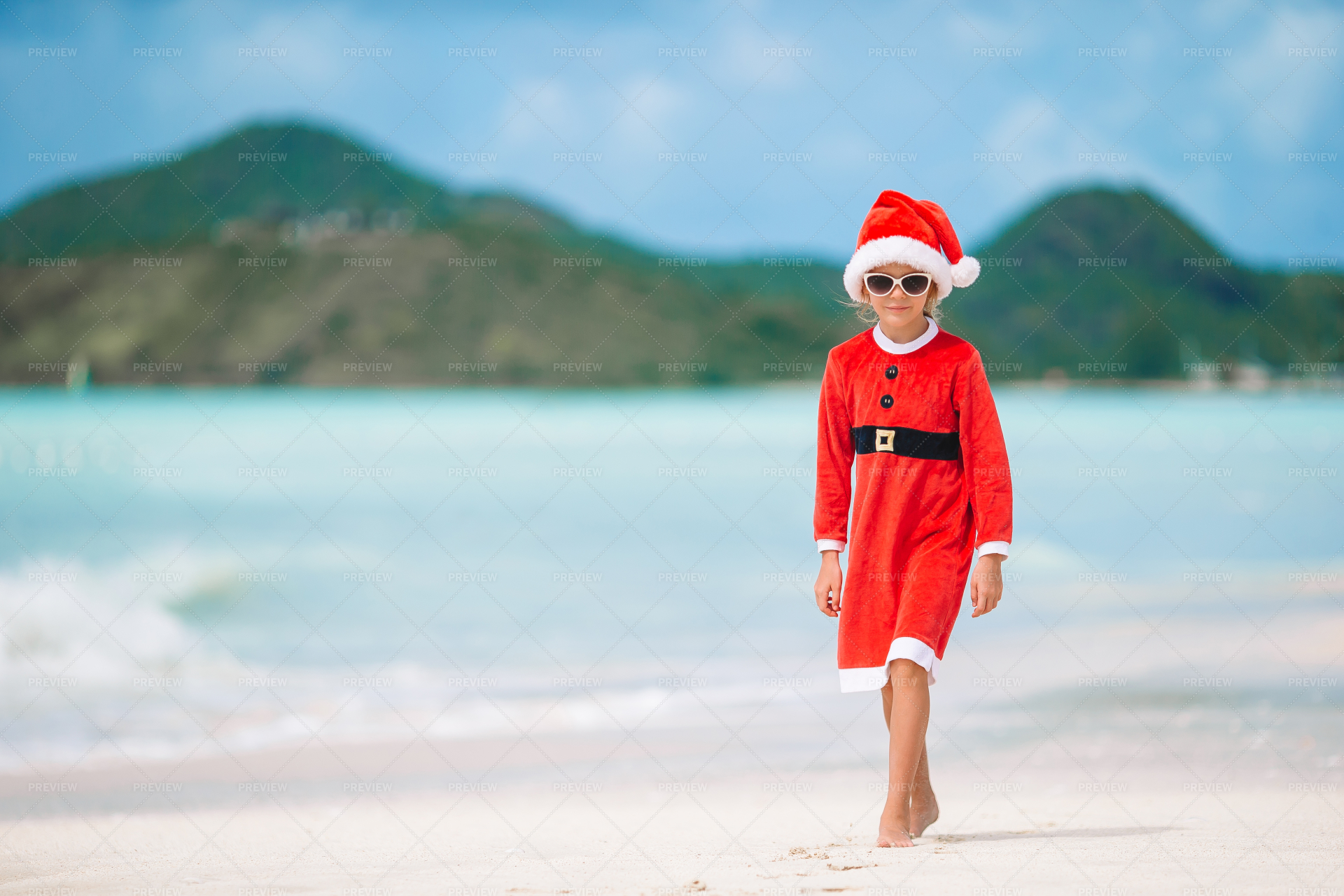 beach santa costume