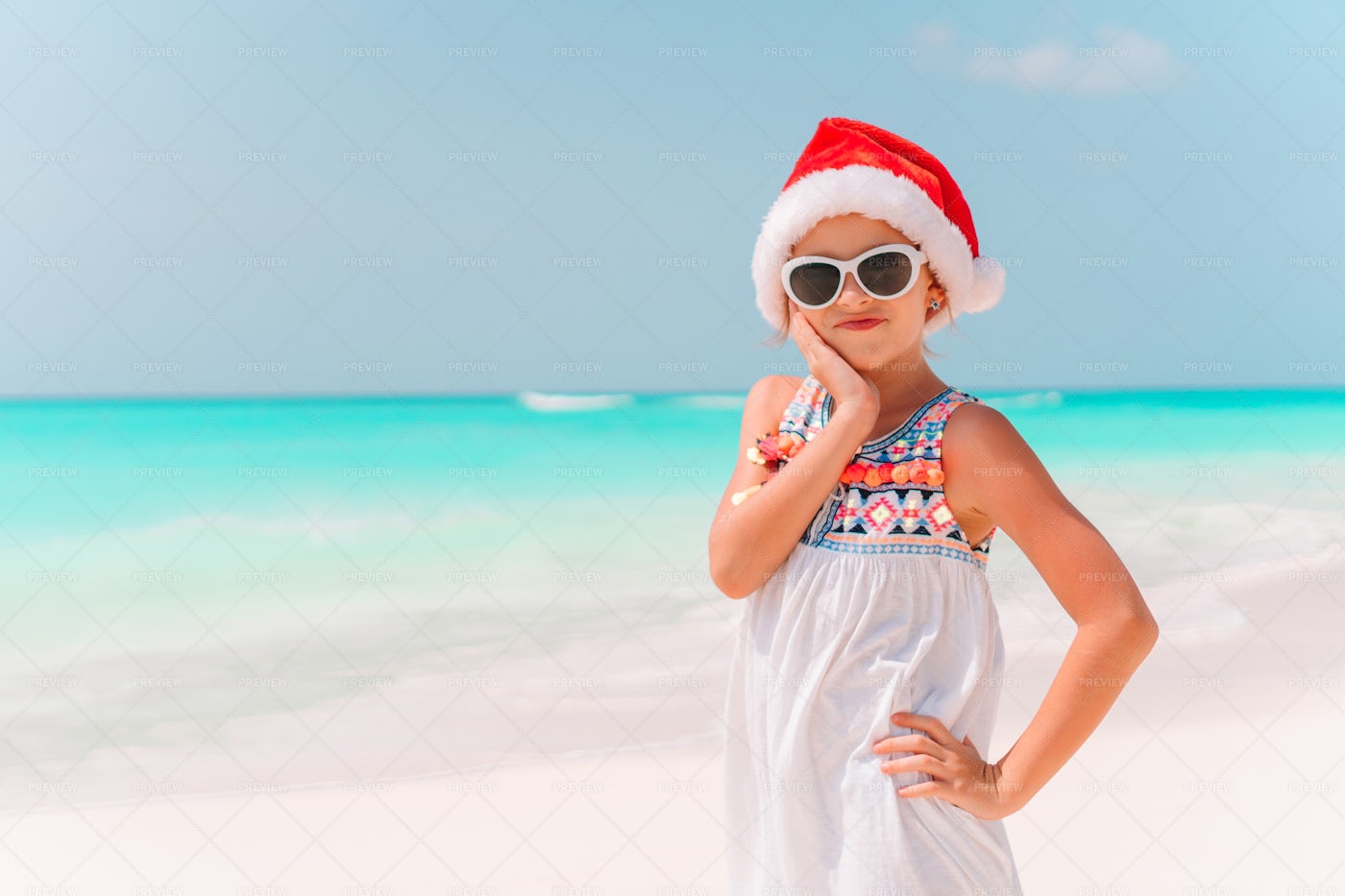 Beach Christmas Celebrations: Stock Photos