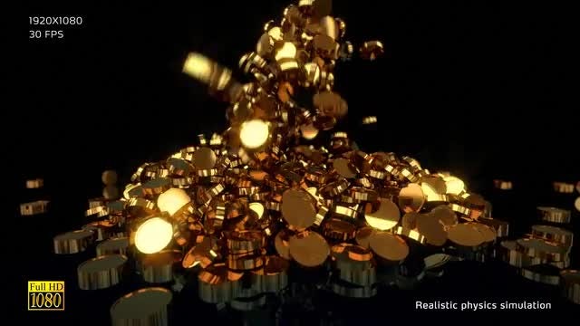 Gold Coins V1: Stock Motion Graphics