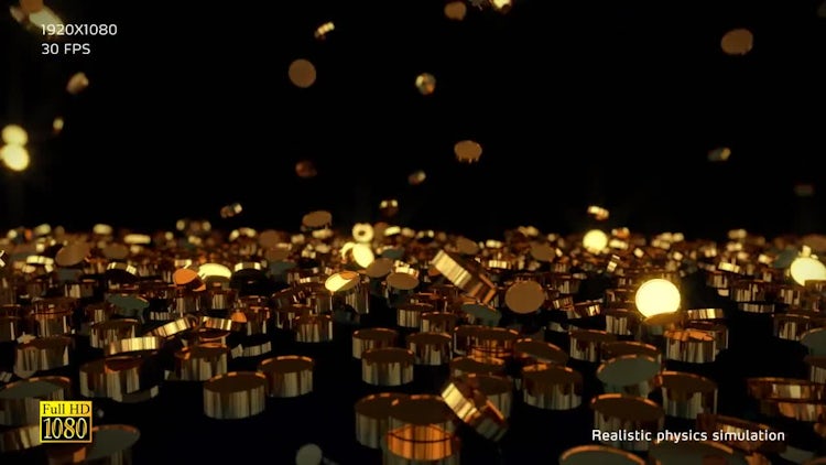 Gold Coins V2: Stock Motion Graphics