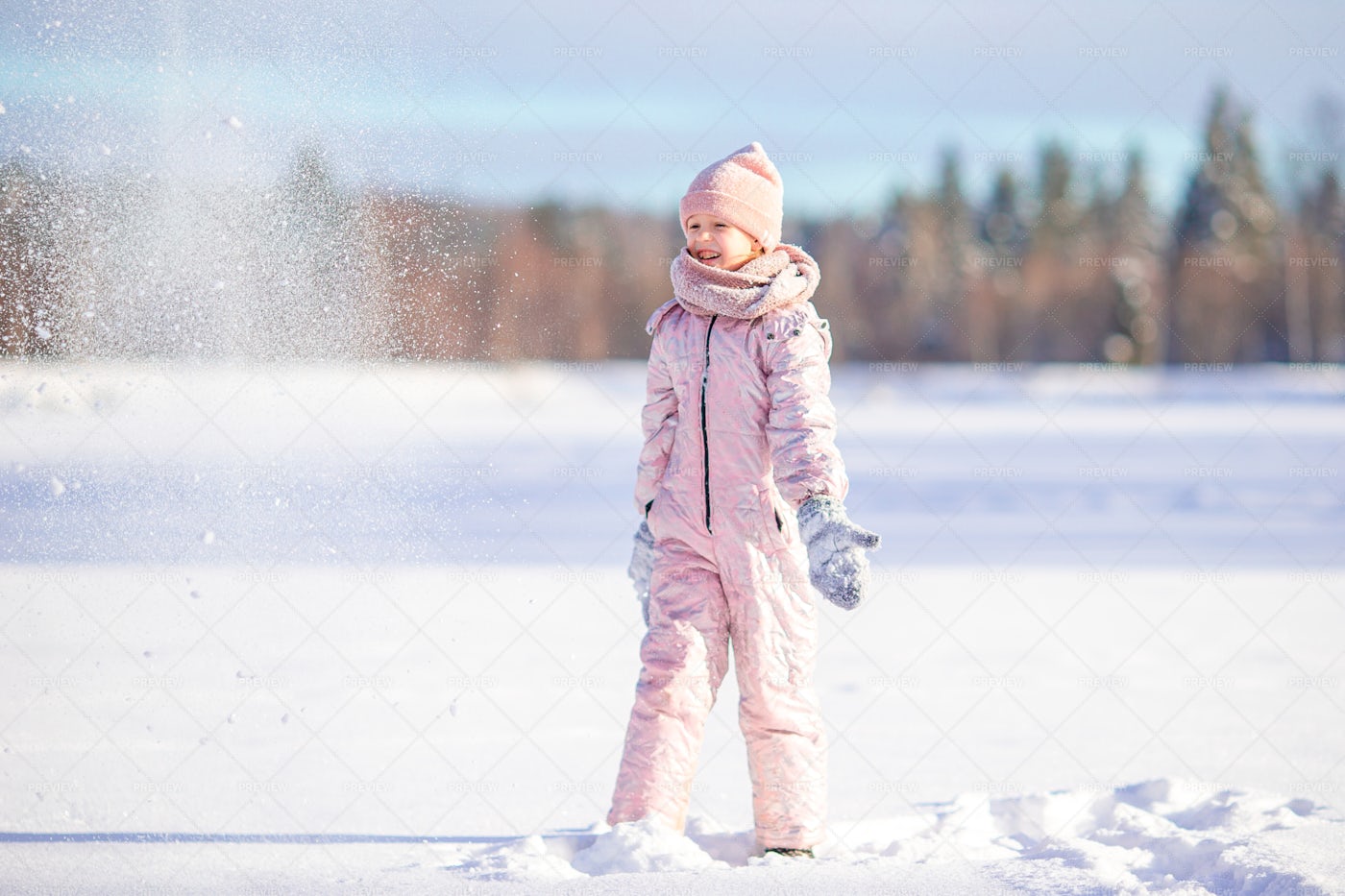 Tossing Loose Snow: Stock Photos