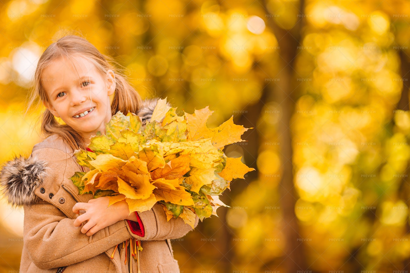 Little Girl At The Park: Stock Photos