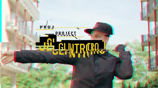 Glitch Intro Freebies template preview