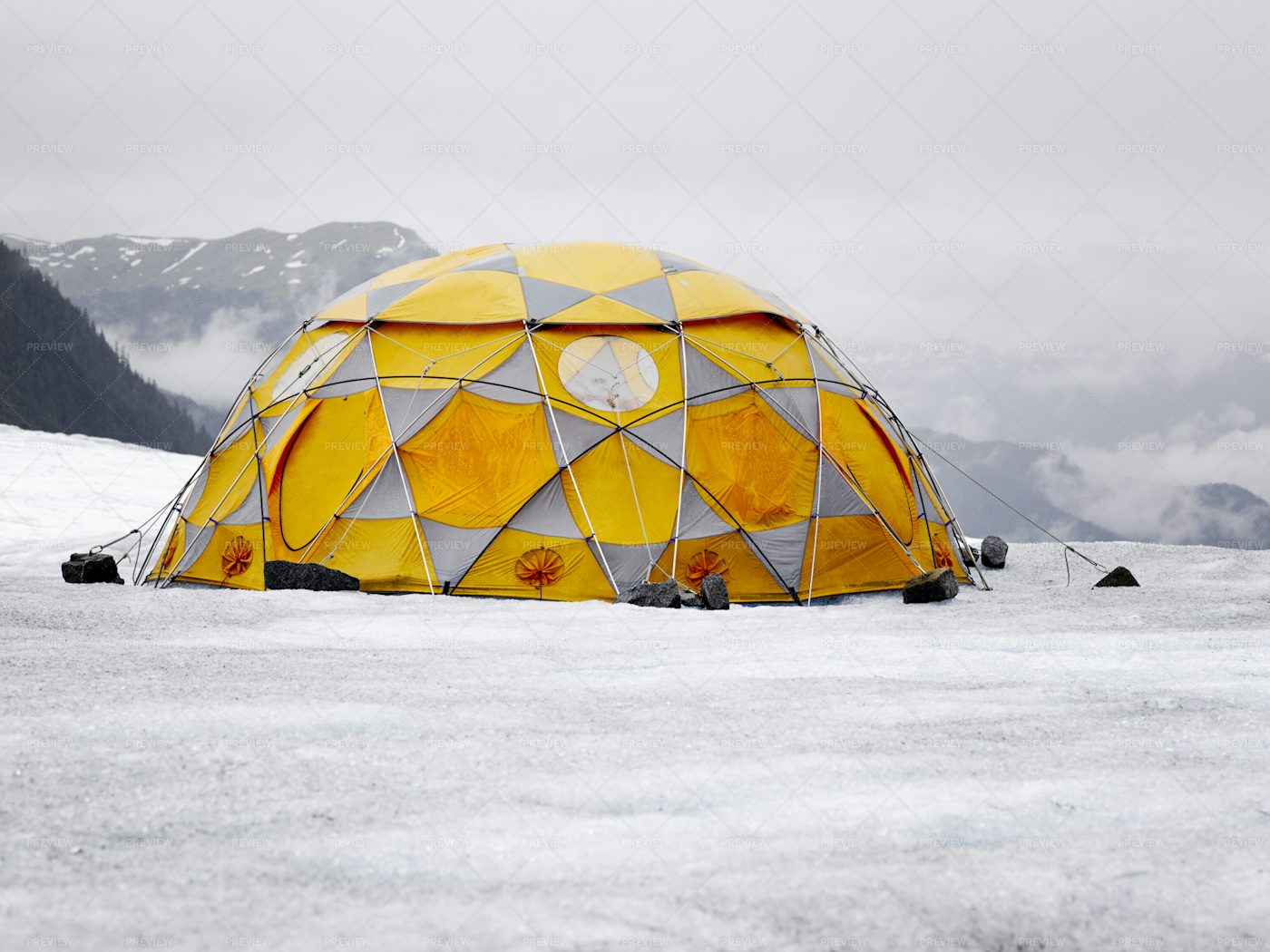 Camping In The Mountains: Stock Photos
