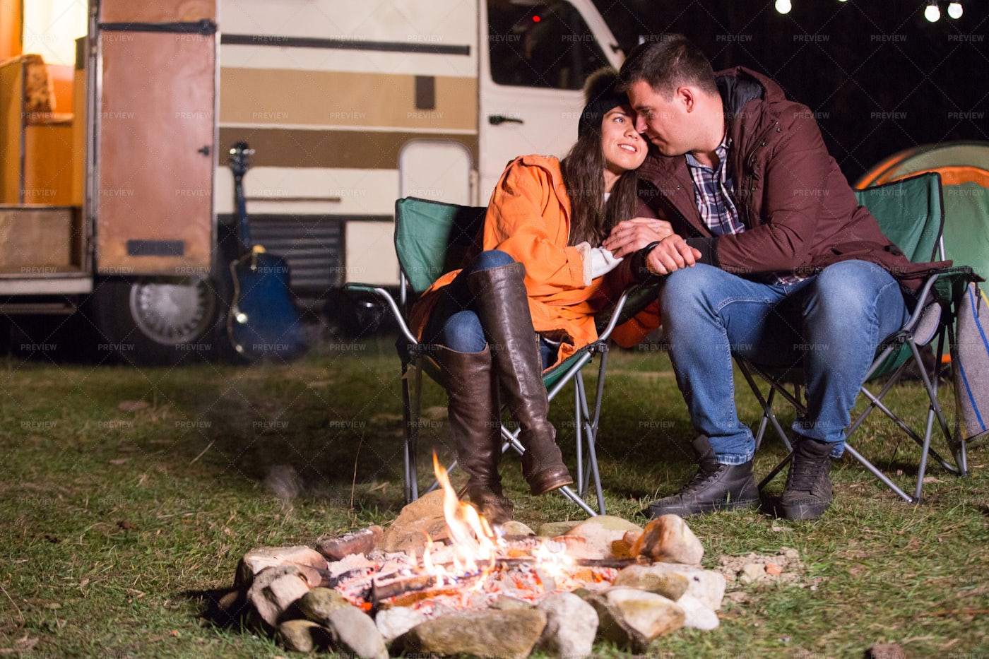 Couple Showing Affection To Each Other: Stock Photos