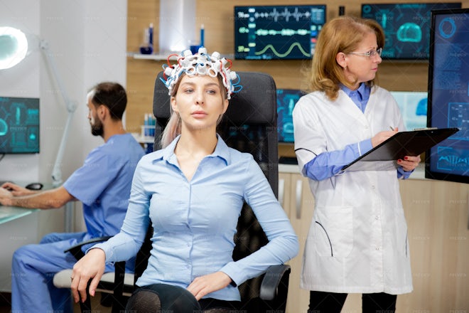 Monitoring Brain Activity - Stock Photos | Motion Array