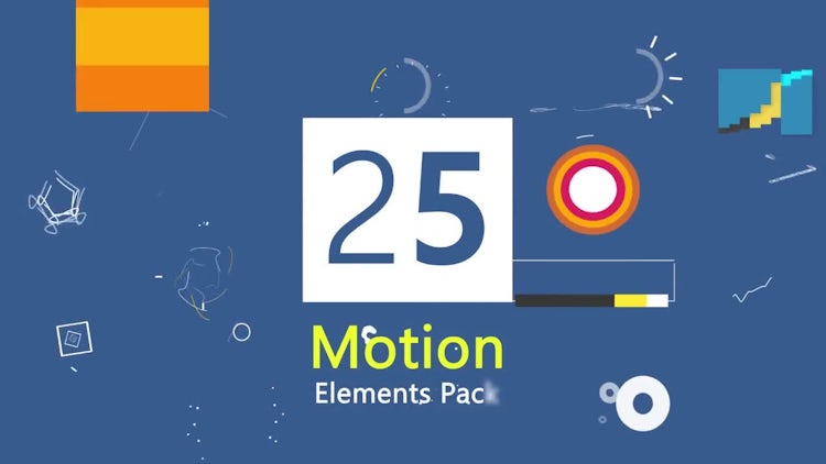 25 Motion Graphic Element Pack V2 : Motion Graphics