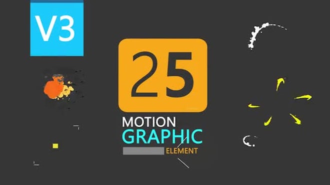 25 Motion Graphic Element Pack V3 - Stock Motion Graphics | Motion Array