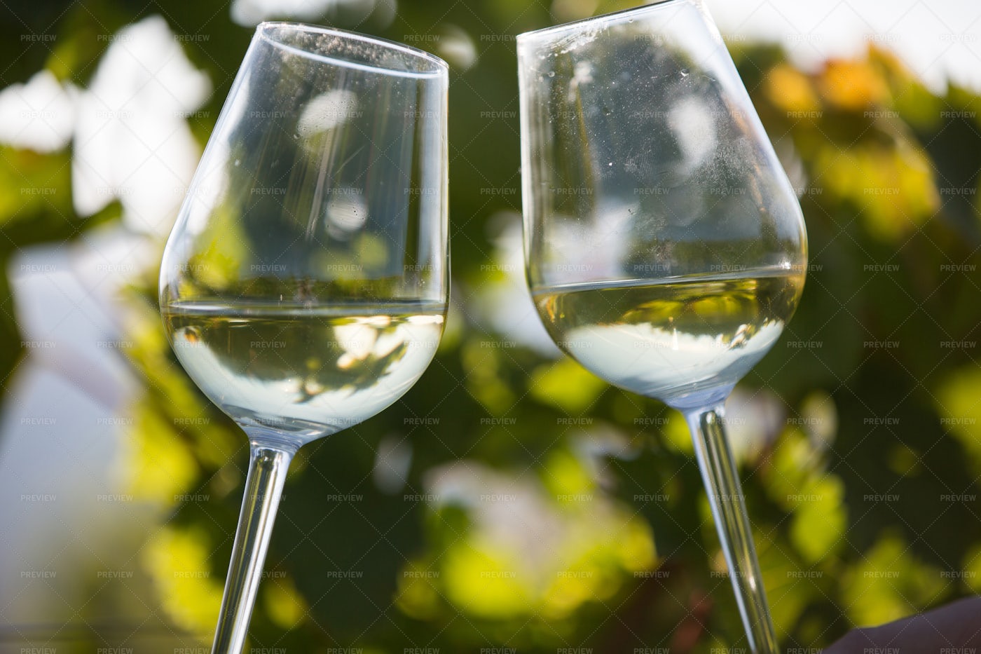 Toasting Wine Glasses: Stock Photos