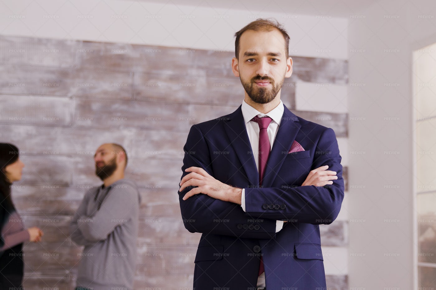 Real Estate Agent In Business Suit: Stock Photos