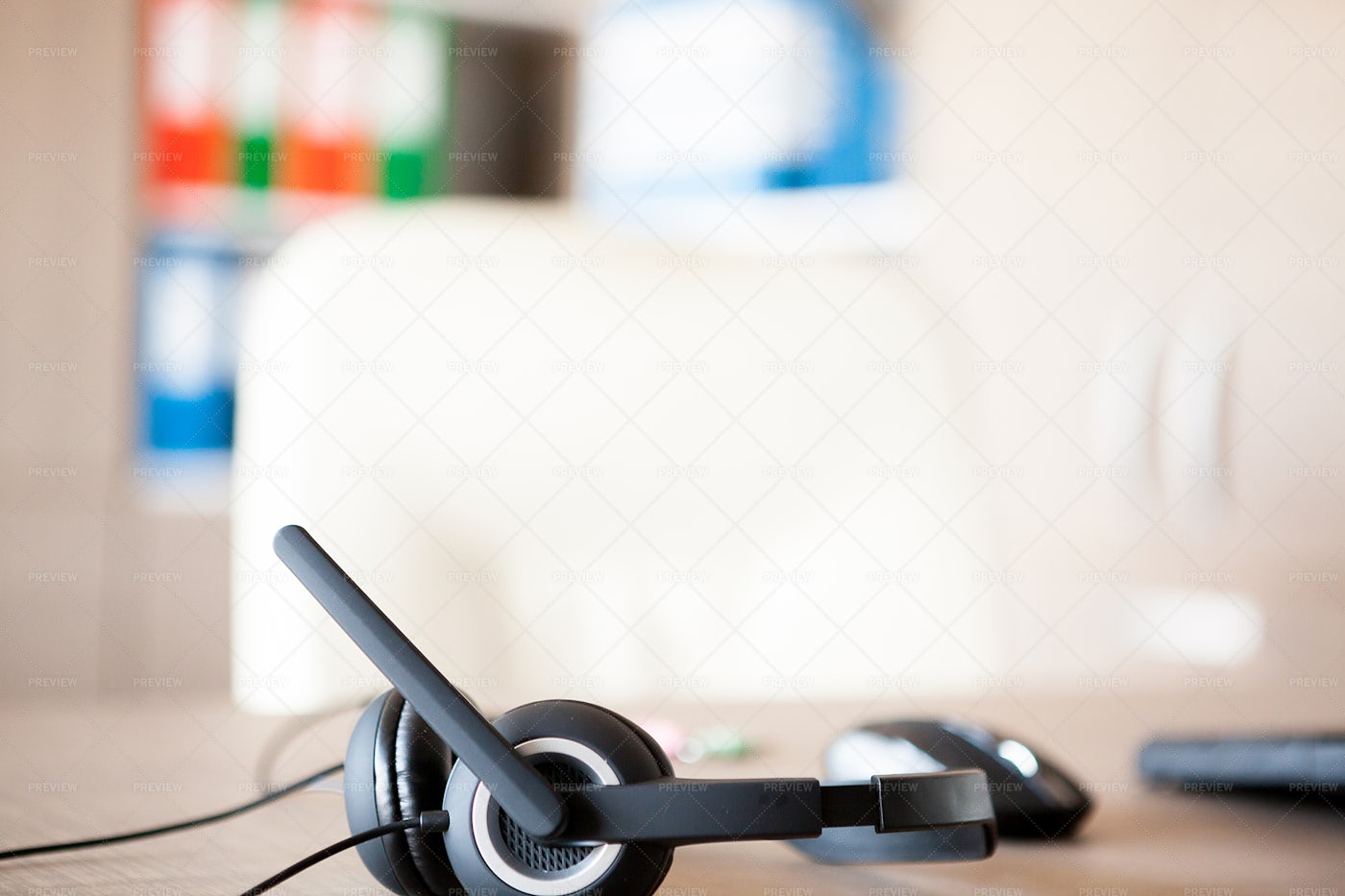 Office Headset: Stock Photos