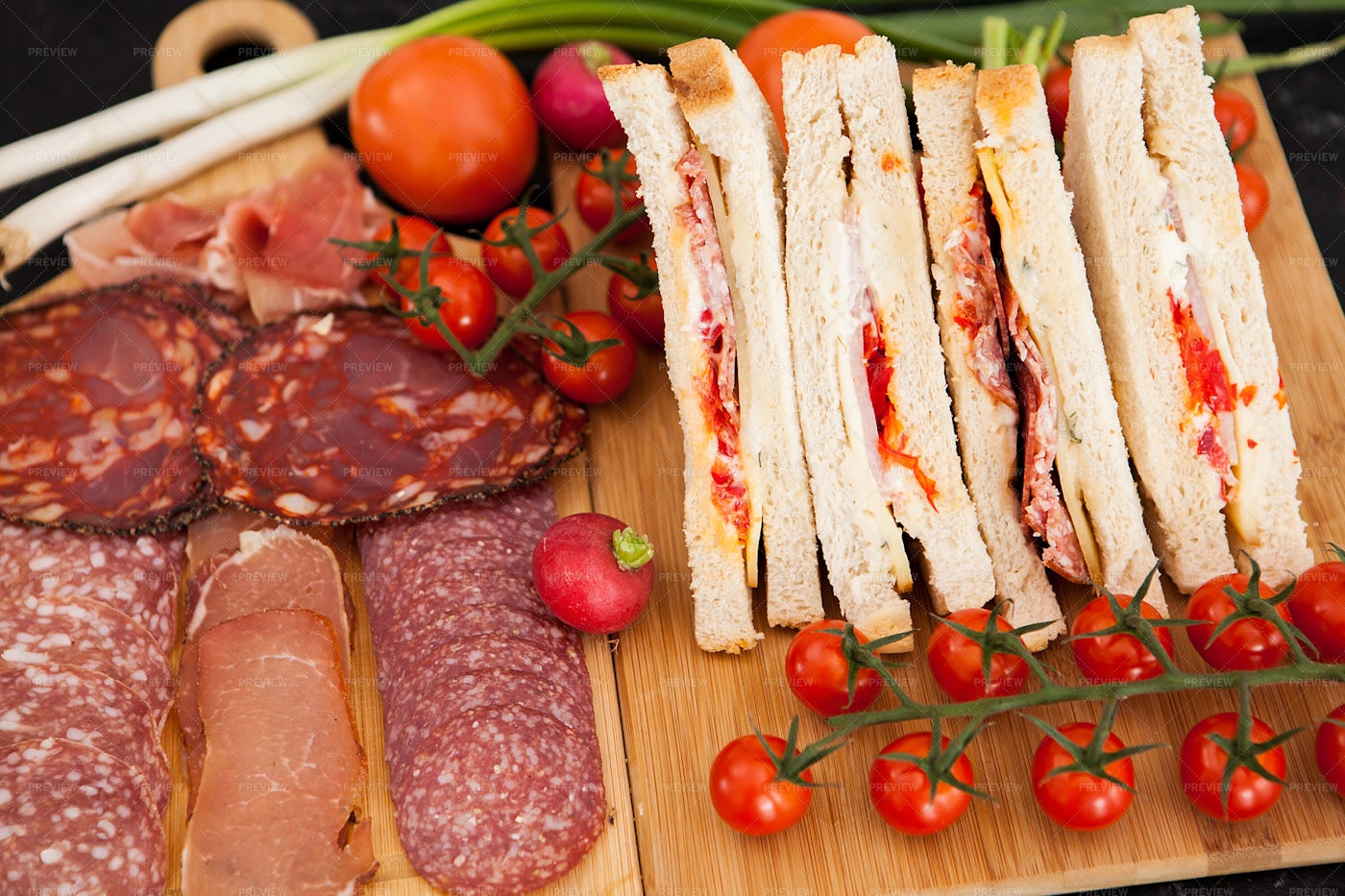 Smoked Meat Sandwiches: Stock Photos