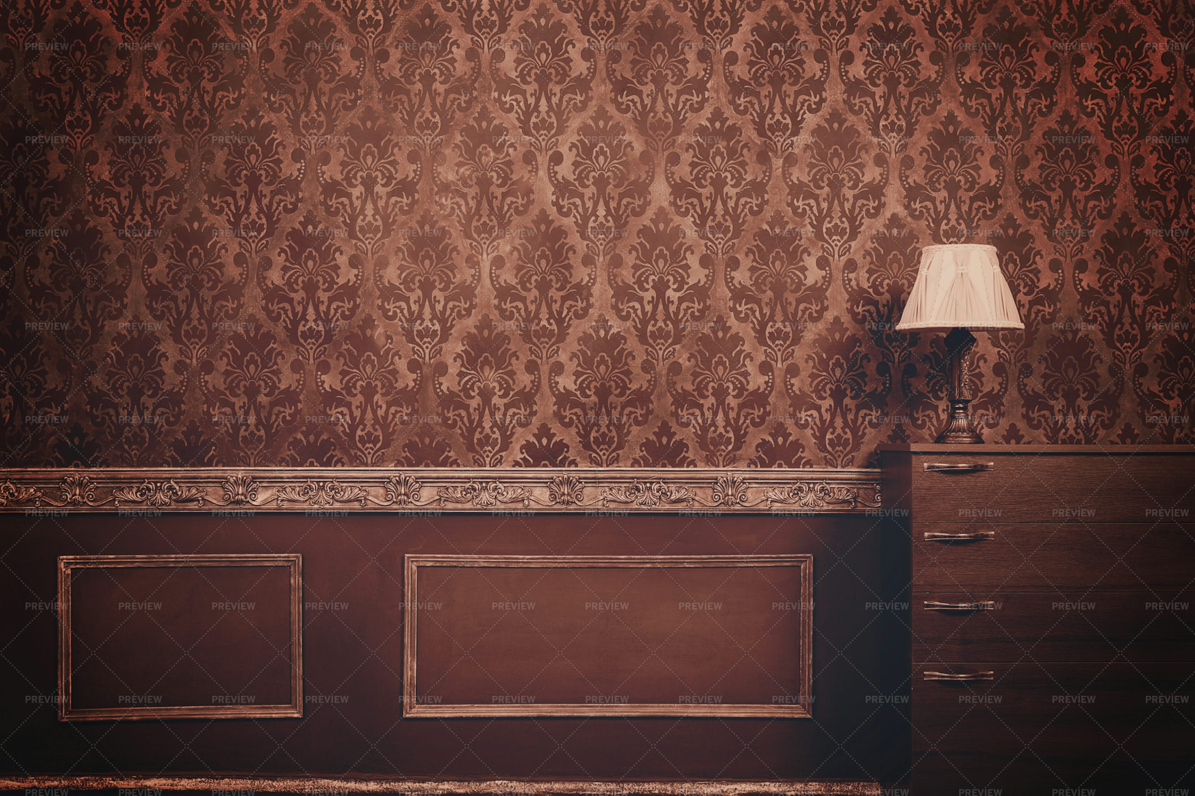 Wall In Vintage Room - Stock Photos | Motion Array