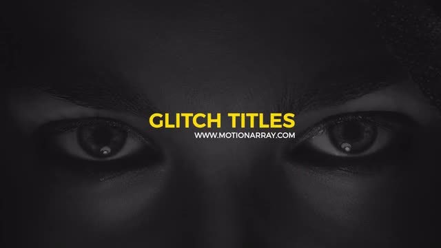 Modern Glitch Titles: Motion Graphics Templates