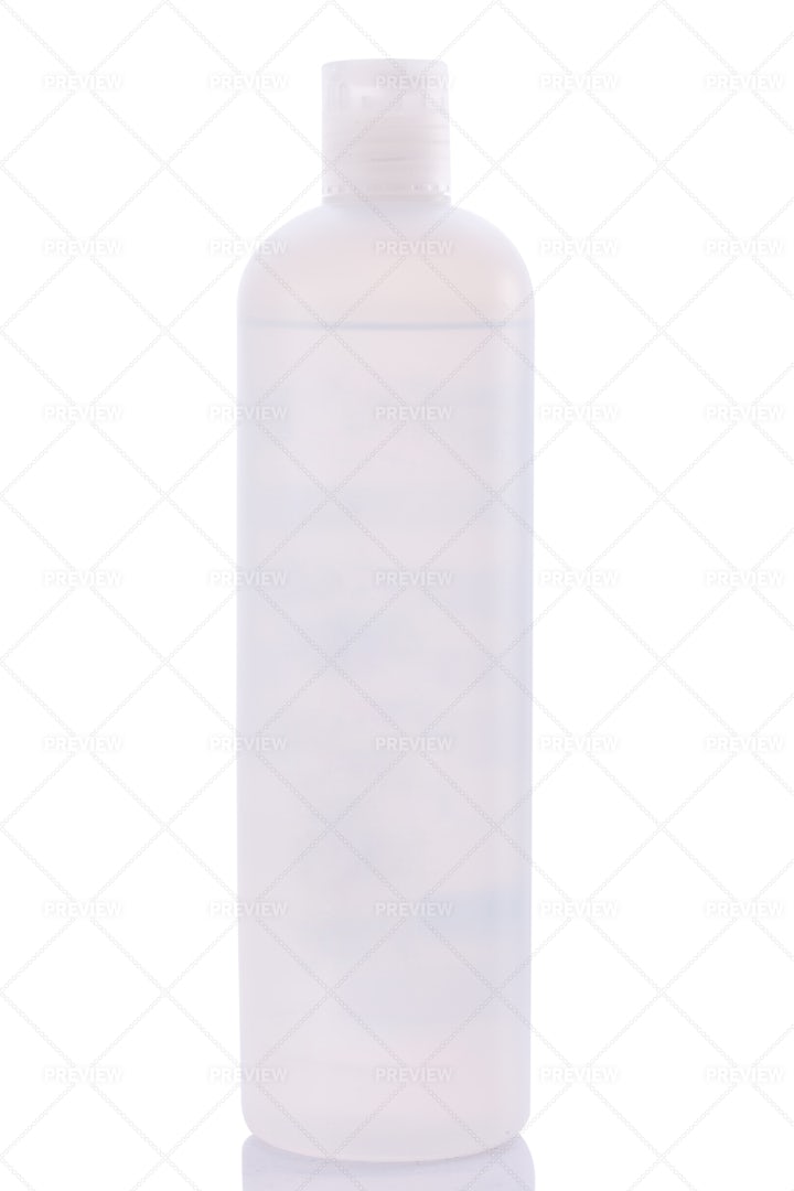 Cosmetic Whit Bottle: Stock Photos