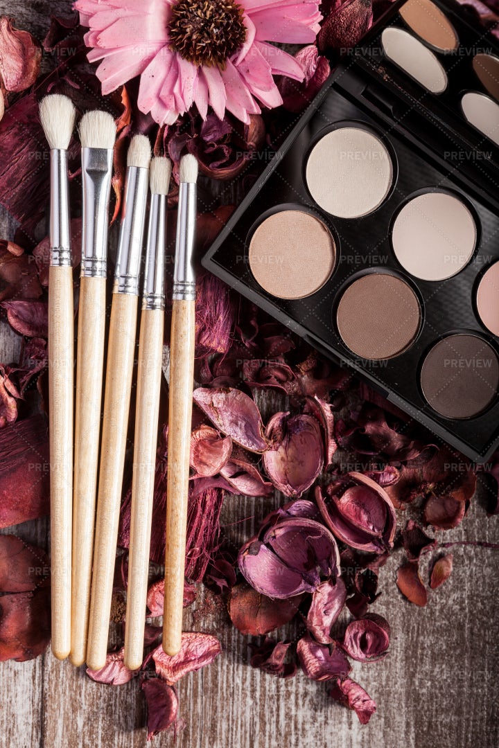 Professional Cosmetics Makeup Products: Stock Photos