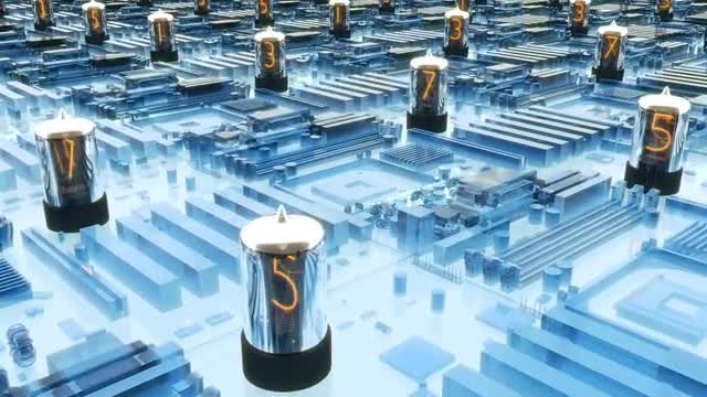 Futuristic cyberspace: Stock Motion Graphics