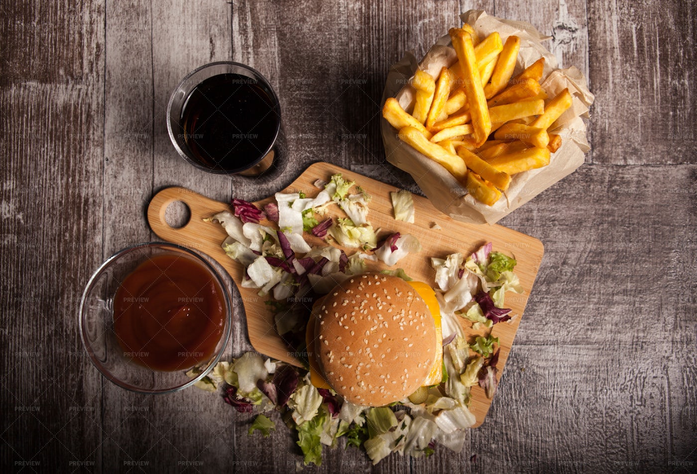 Burger Meal: Stock Photos