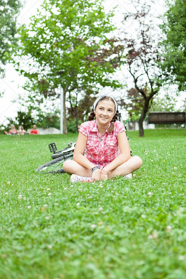 Teen In A Park: Stock Photos