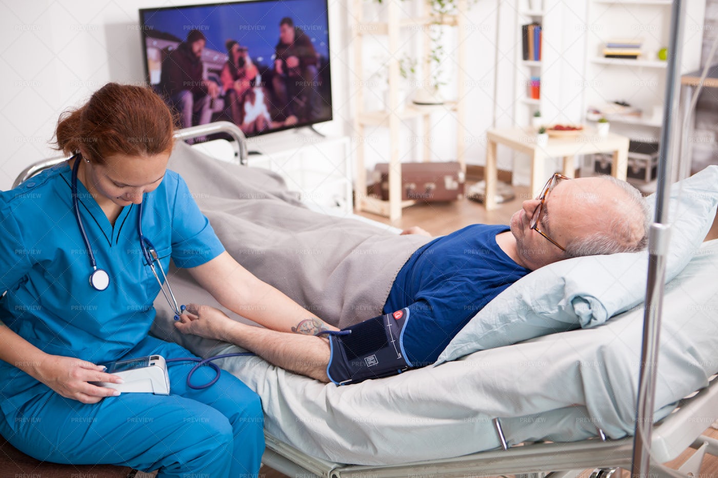 Doctor Reading Blood Pressure: Stock Photos