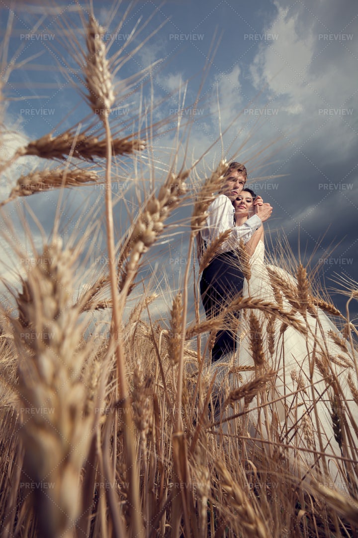 Married Couple On Farm: Stock Photos