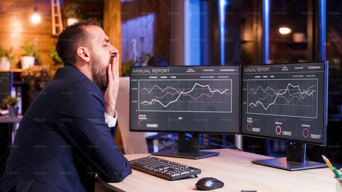 Overworked Businessman: Stock Photos