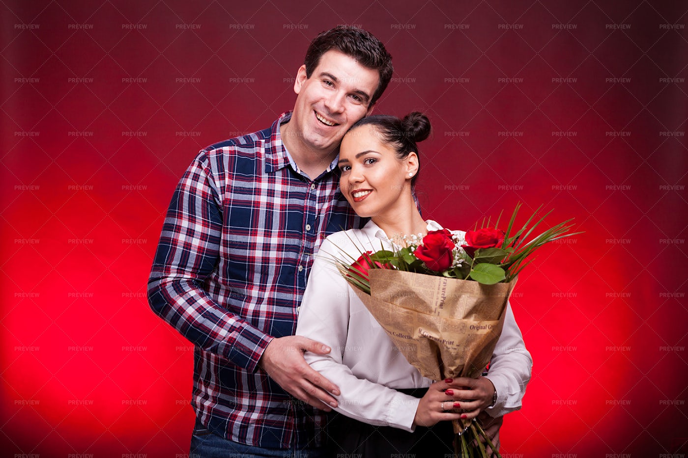 Portrait Of Jouful Couple: Stock Photos