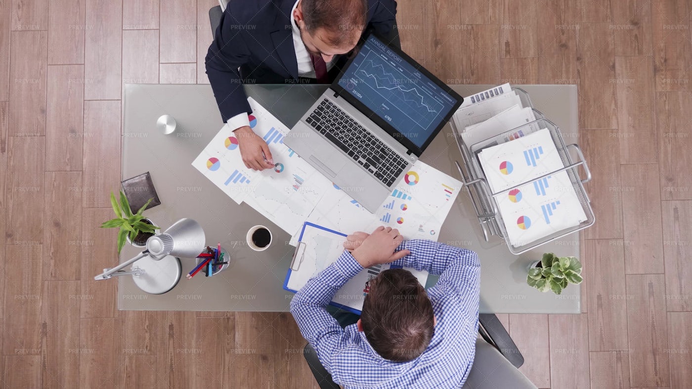 Businessmen Working With Charts: Stock Photos