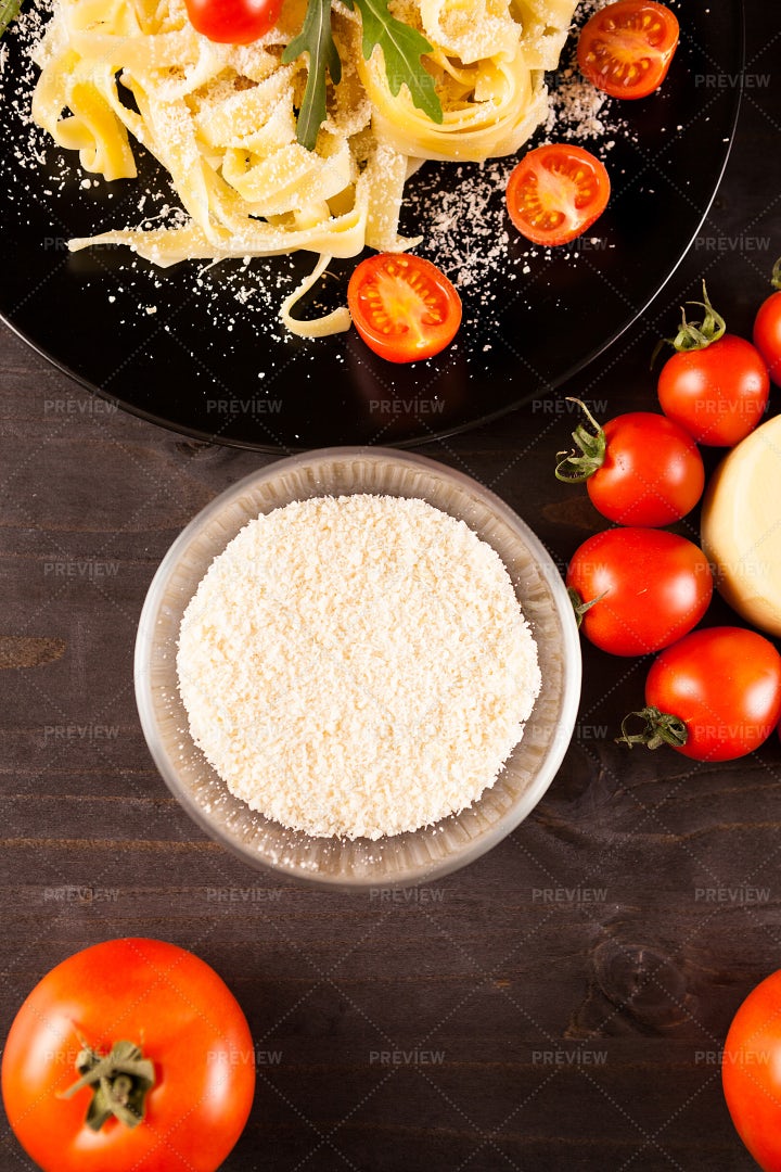 Bowl Of Parmesan Cheese: Stock Photos