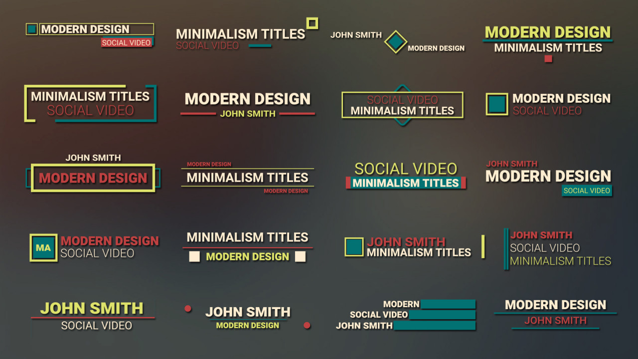 Title Social - After Effects Templates | Motion Array