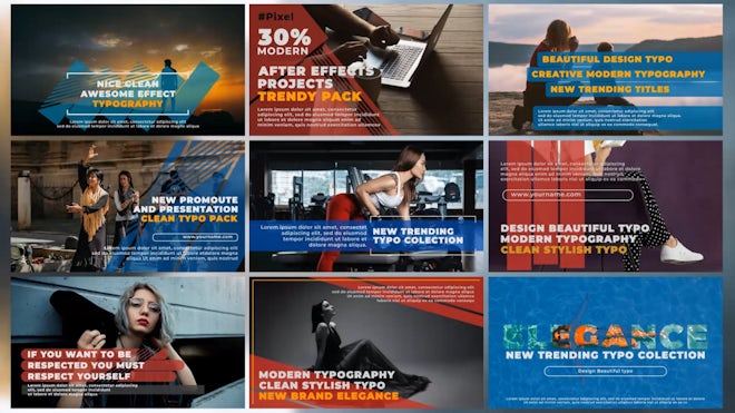 Typography - Creative V.4 Freebies template preview