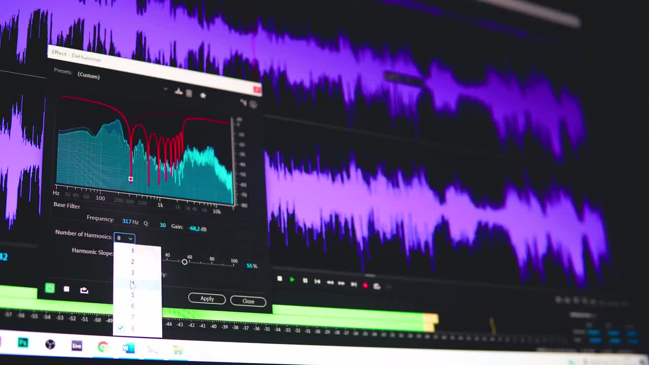 Audio Editing Stock Video Motion Array