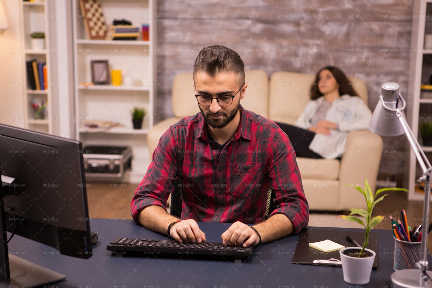 Typing On Computer: Stock Photos