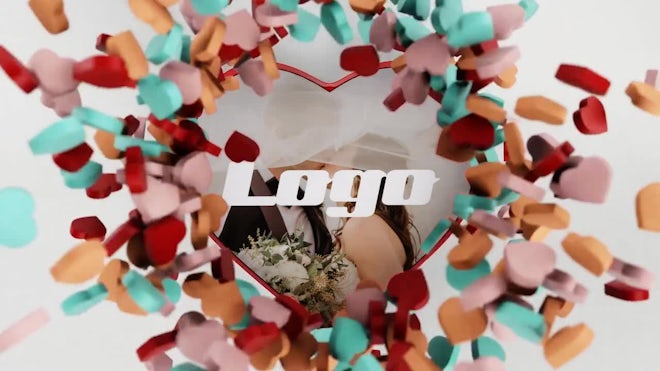 Valentine's Day Gift Logo Freebies template preview