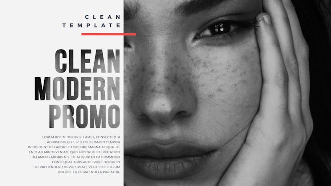 Clean Promo Freebies template preview