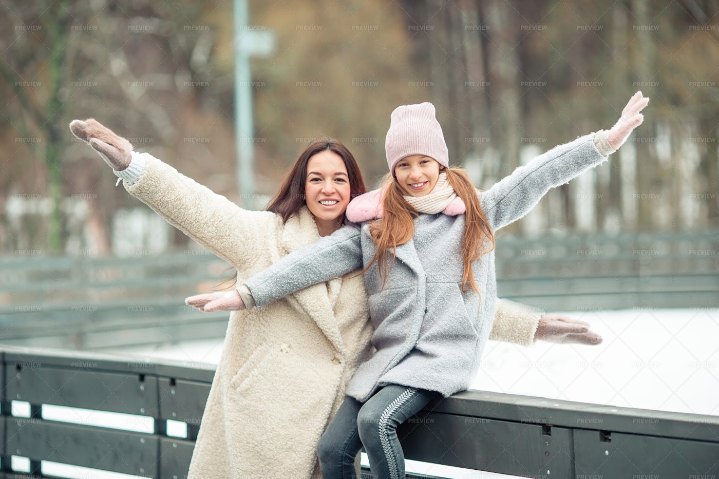 Girl And Mother Having Fun: Stock Photos