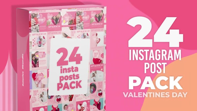 24 Valentine's Day Instagram Posts Freebies template preview